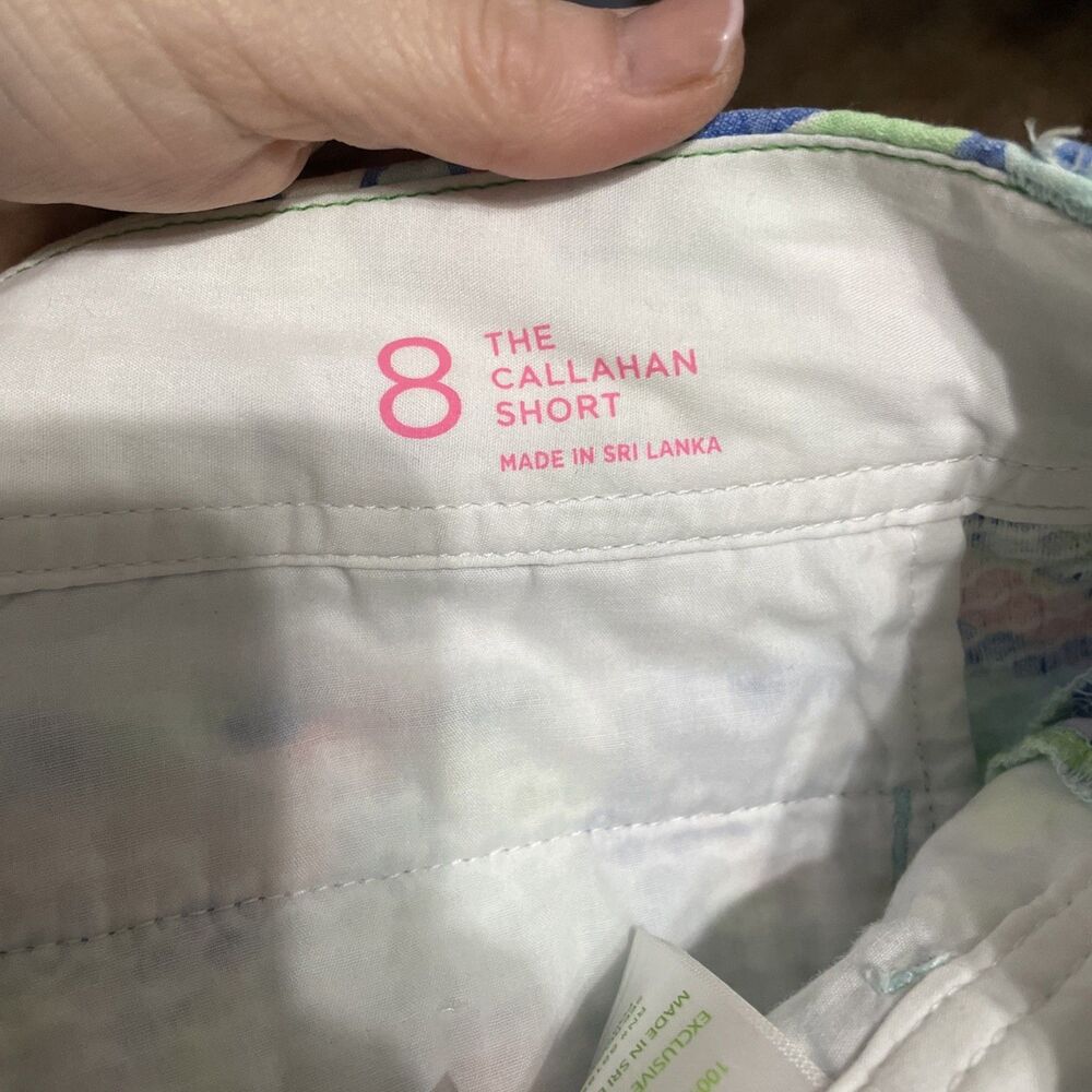LILLY PULITZER Size 8 Textured Callahan Shorts Preppy Resort Coastal - Picture 5 of 6